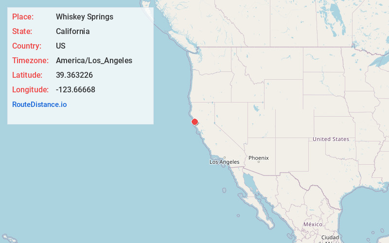 Map of Whiskey Springs