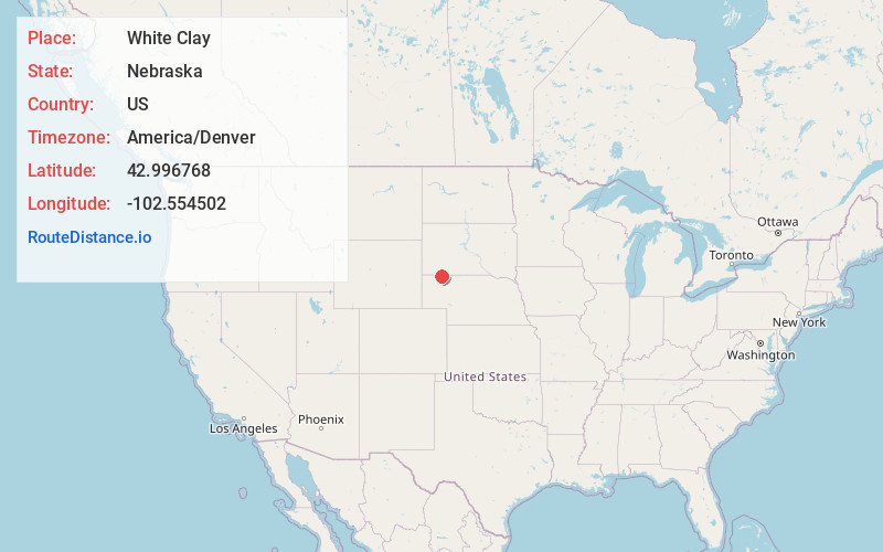 Map of White Clay