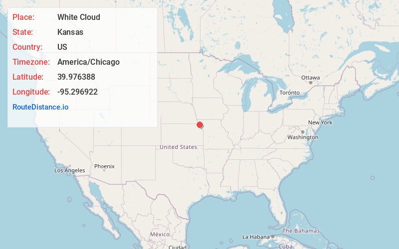 Map of White Cloud