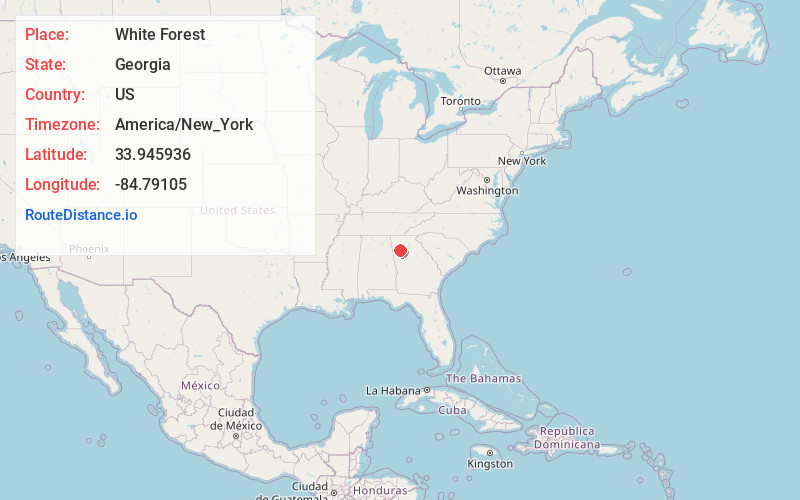 Map of White Forest
