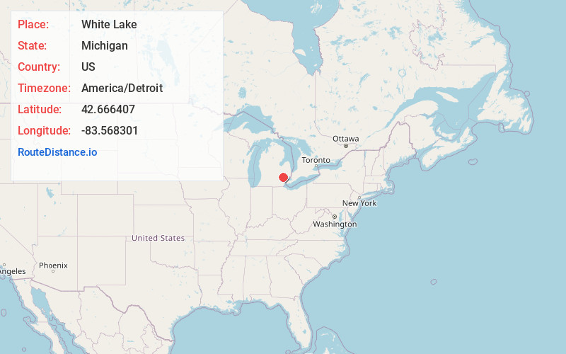 Map of White Lake