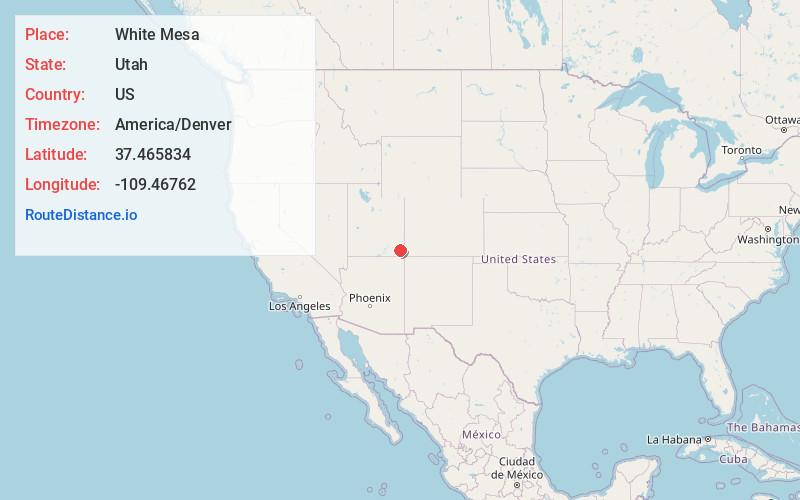 Map of White Mesa