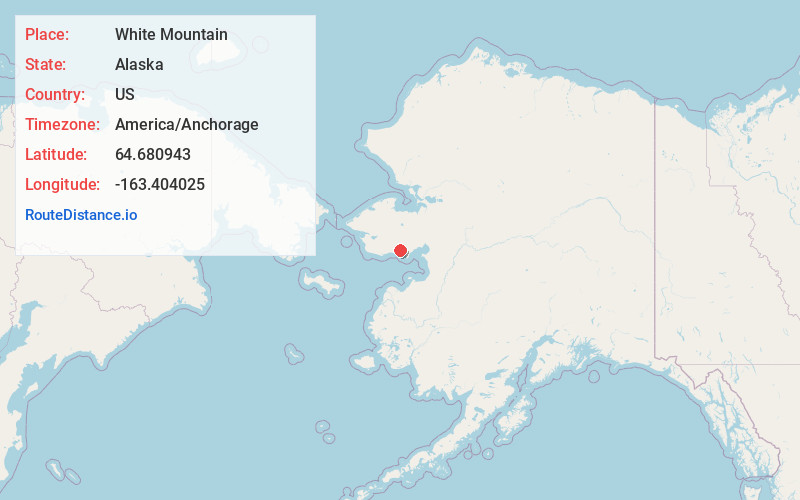 Map of White Mountain