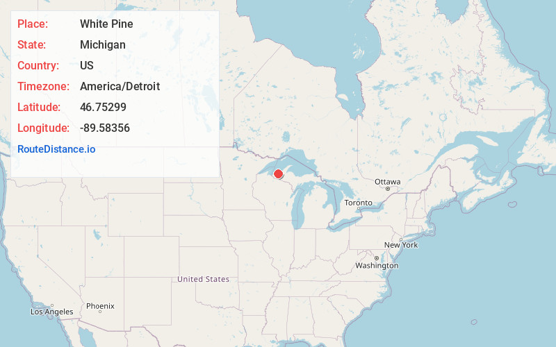 Map of White Pine