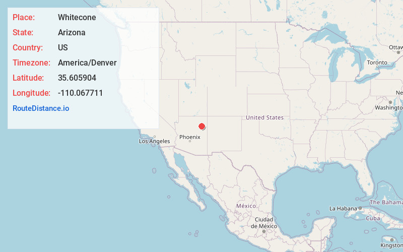 Map of Whitecone