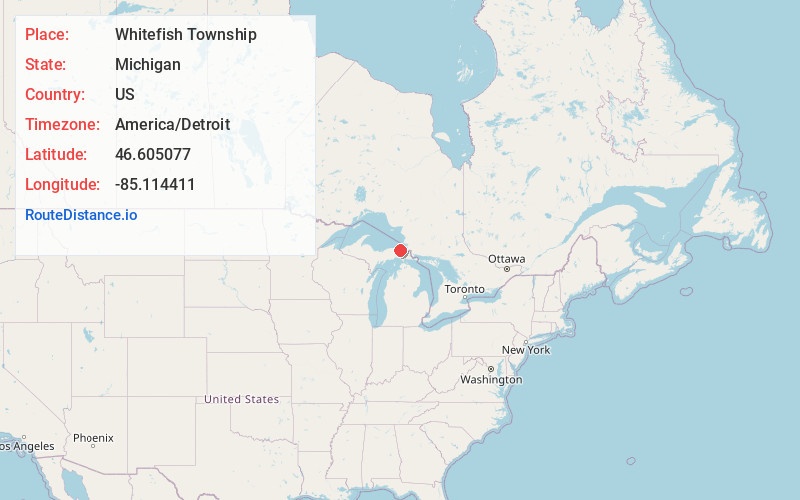 Map of Whitefish Township