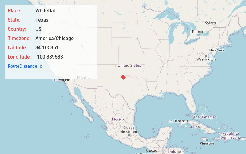Map of Whiteflat