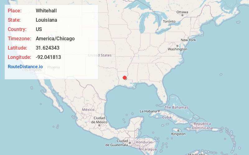 Map of Whitehall