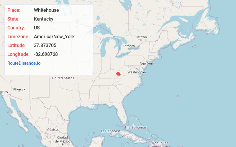 Map of Whitehouse