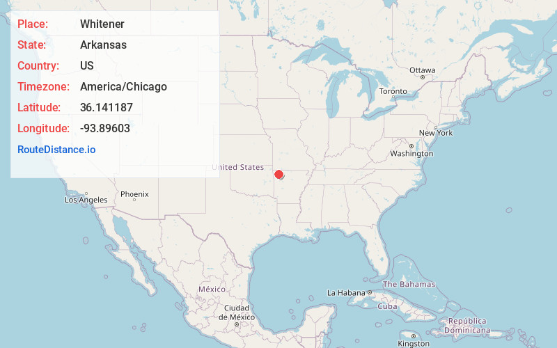 Map of Whitener