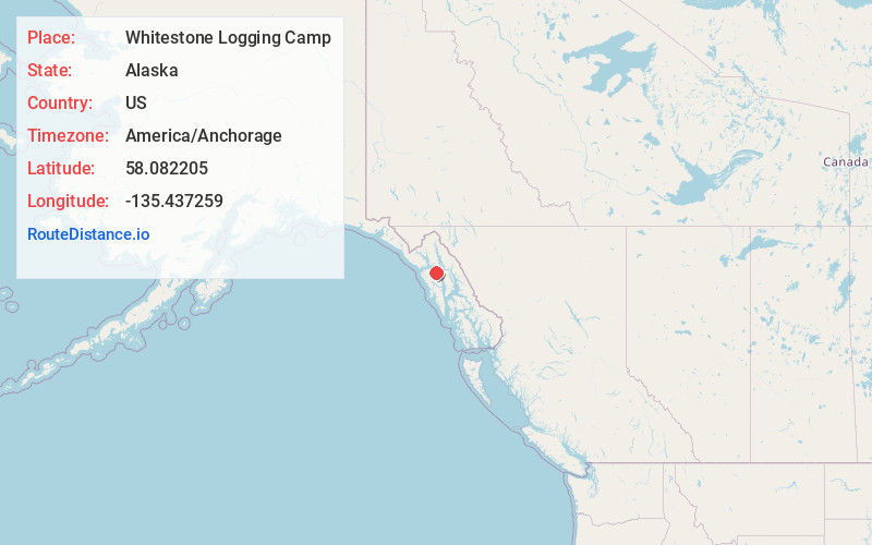 Map of Whitestone Logging Camp