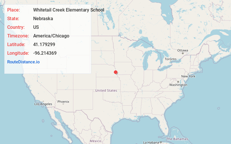 Map of Whitetail Creek Elementary School