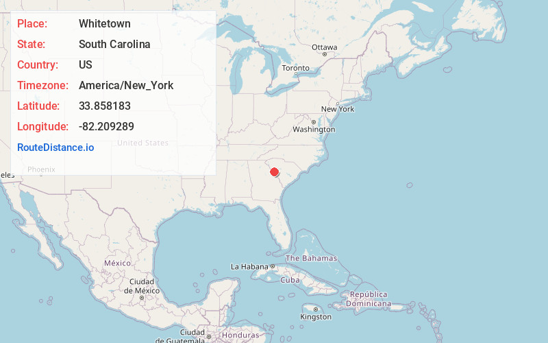 Map of Whitetown