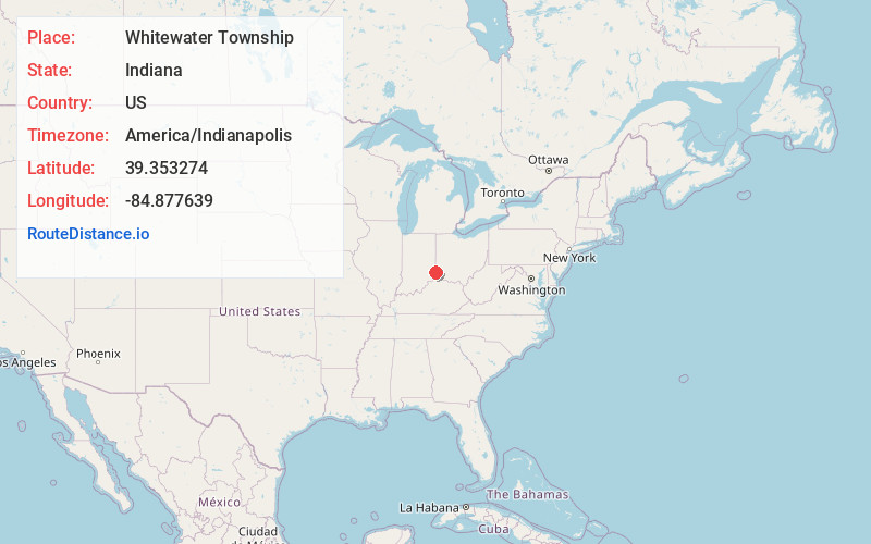 Map of Whitewater Township