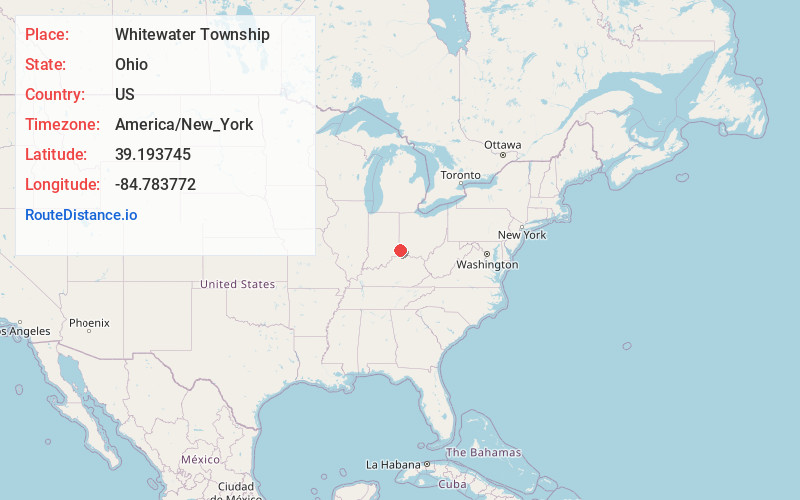 Map of Whitewater Township