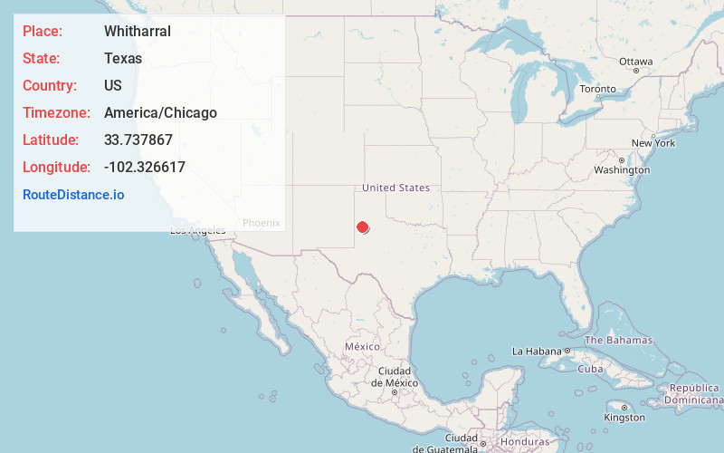Map of Whitharral