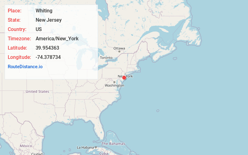 Map of Whiting