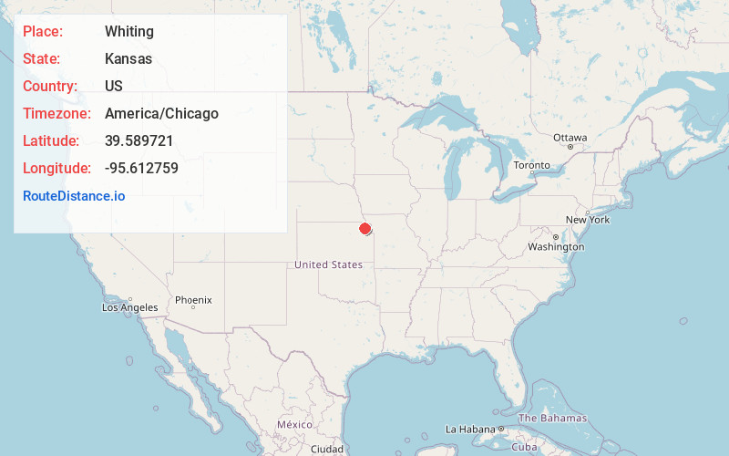 Map of Whiting