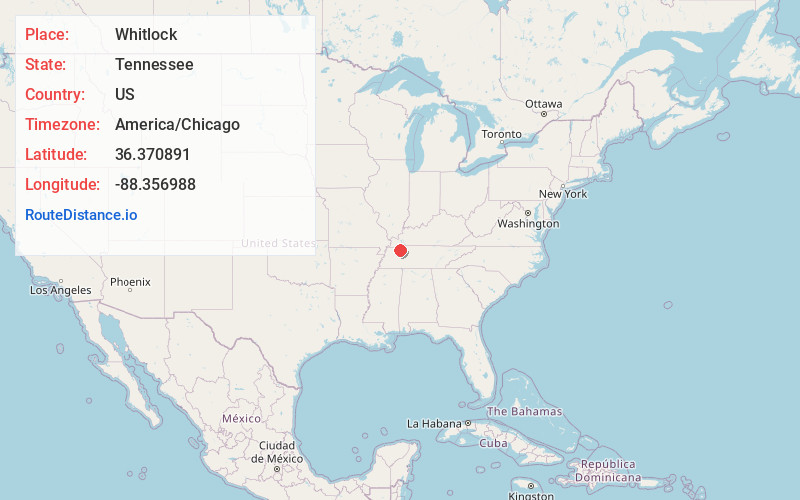 Map of Whitlock