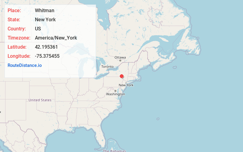 Map of Whitman