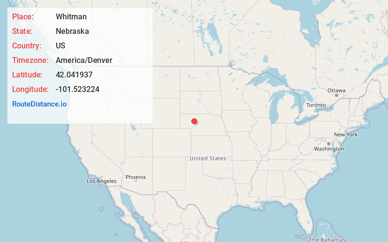 Map of Whitman