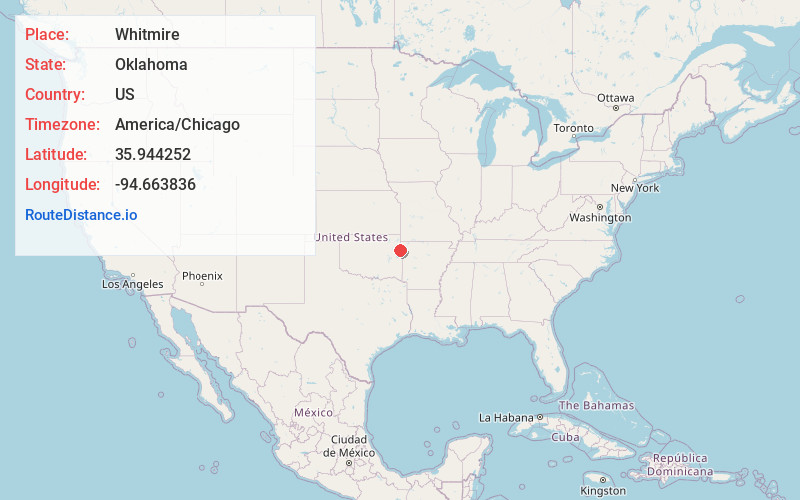 Map of Whitmire
