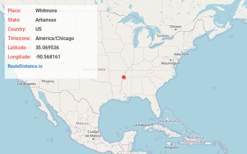 Map of Whitmore