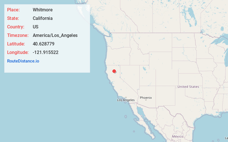 Map of Whitmore