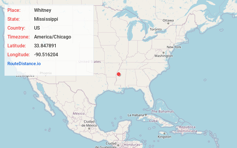Map of Whitney