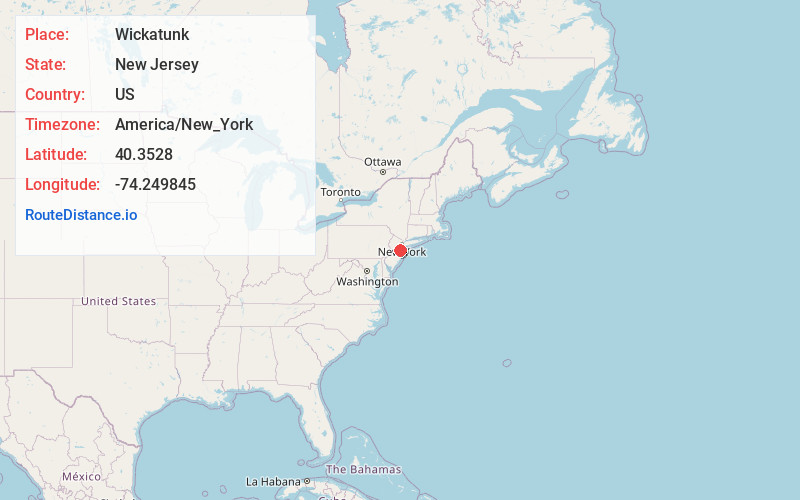 Map of Wickatunk