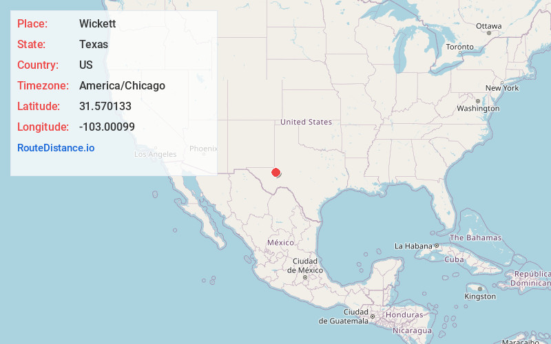 Map of Wickett