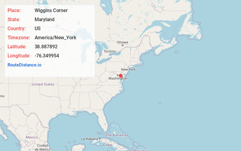 Map of Wiggins Corner