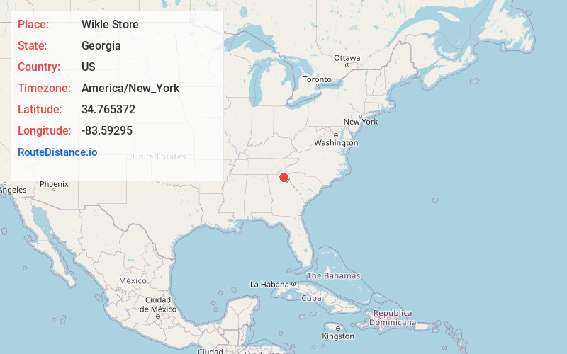 Map of Wikle Store