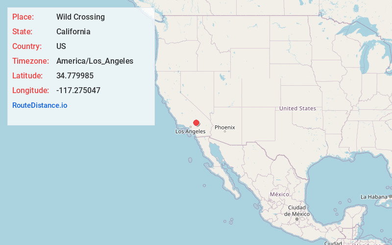 Map of Wild Crossing