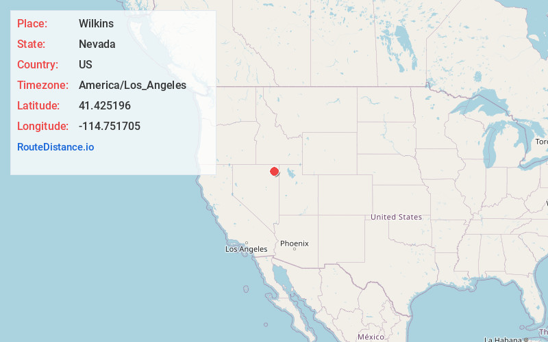 Map of Wilkins