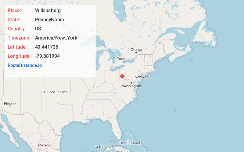 Map of Wilkinsburg
