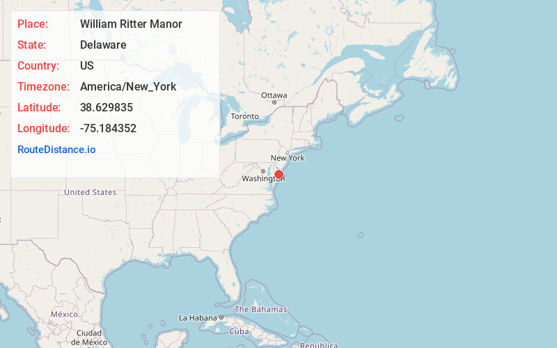 Map of William Ritter Manor