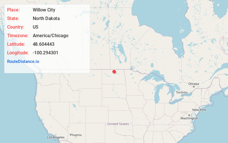 Map of Willow City