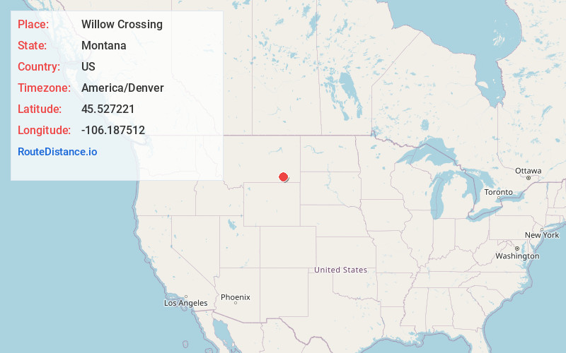 Map of Willow Crossing