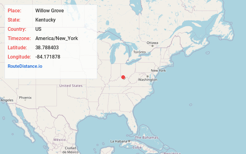 Map of Willow Grove