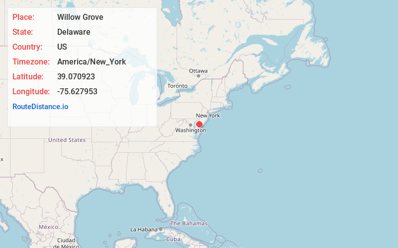 Map of Willow Grove