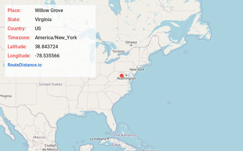 Map of Willow Grove