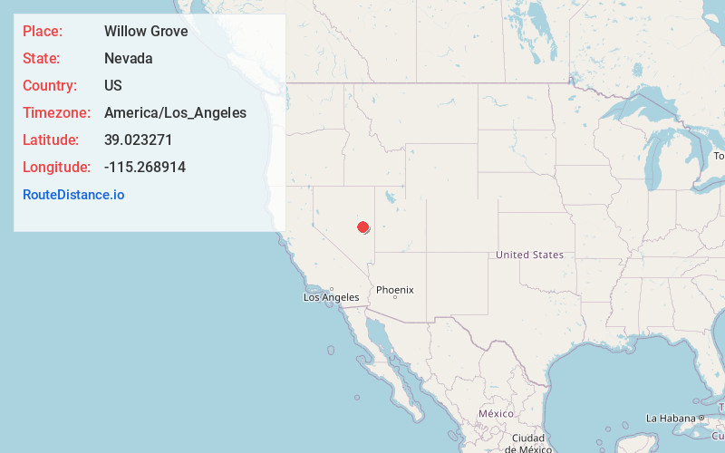 Map of Willow Grove