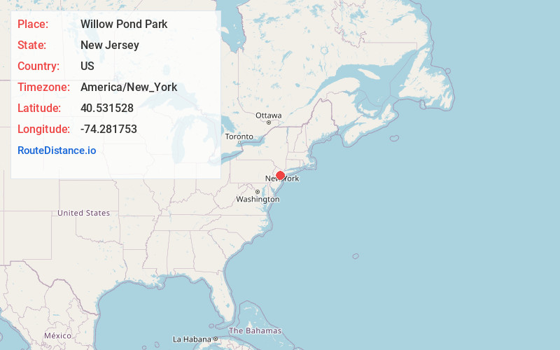 Map of Willow Pond Park