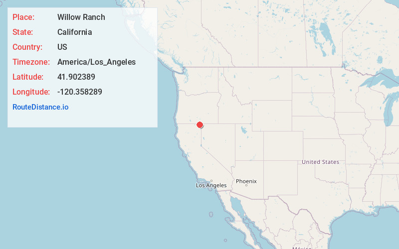 Map of Willow Ranch