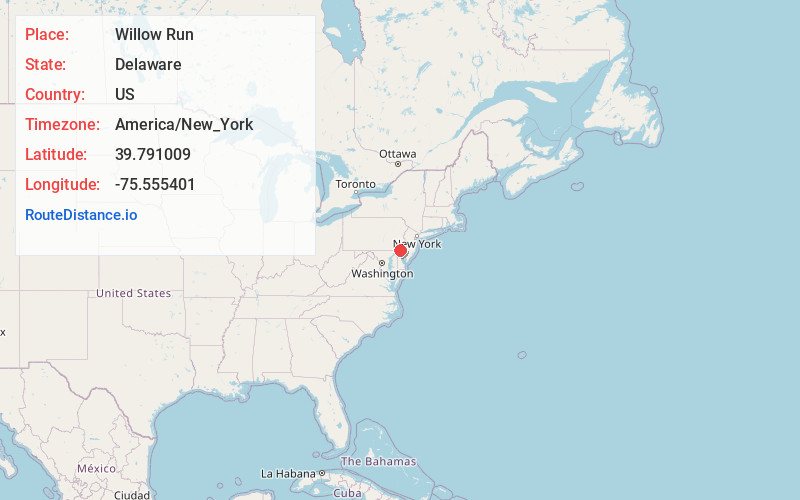 Map of Willow Run