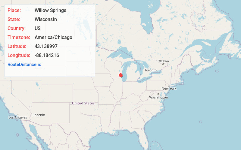 Map of Willow Springs