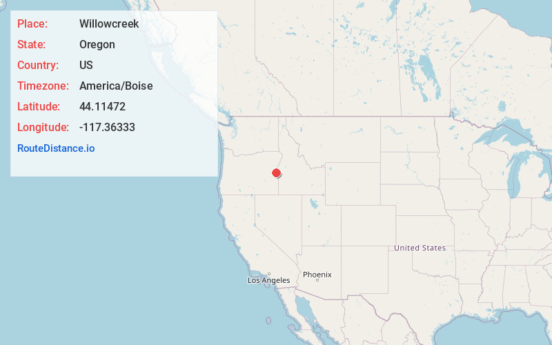 Map of Willowcreek