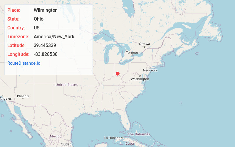 Map of Wilmington