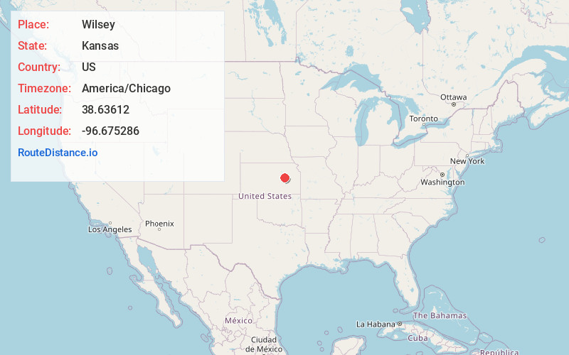 Map of Wilsey